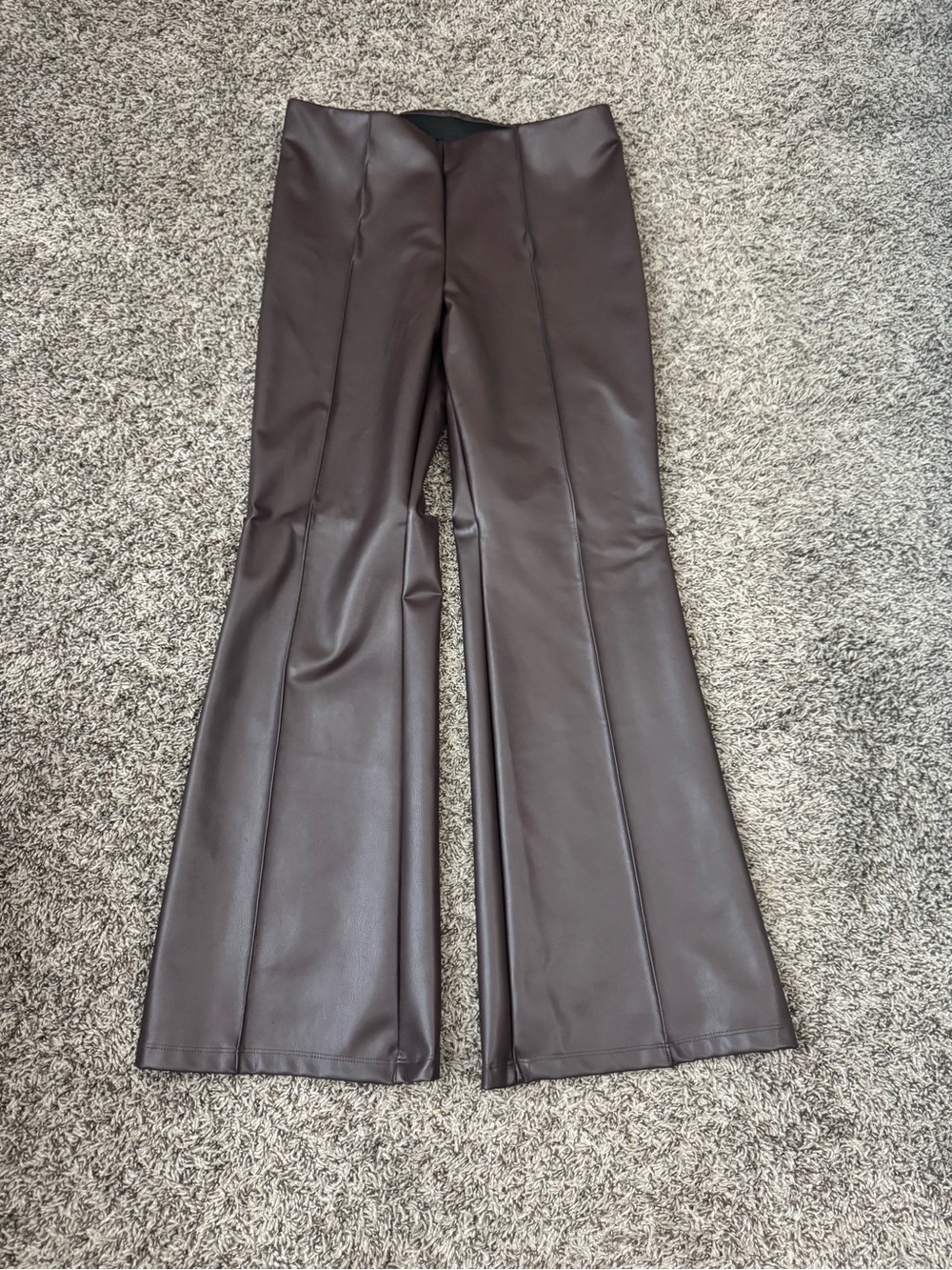 a new day Brown Faux Leather Boot Cut Pants